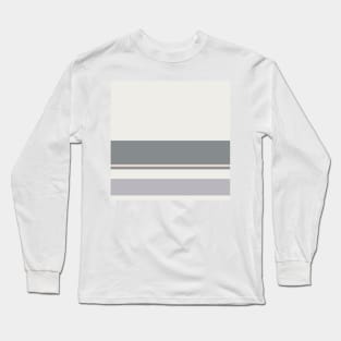 A magnificent layout of Very Light Pink, Philippine Gray, Silver and Light Grey stripes. Long Sleeve T-Shirt